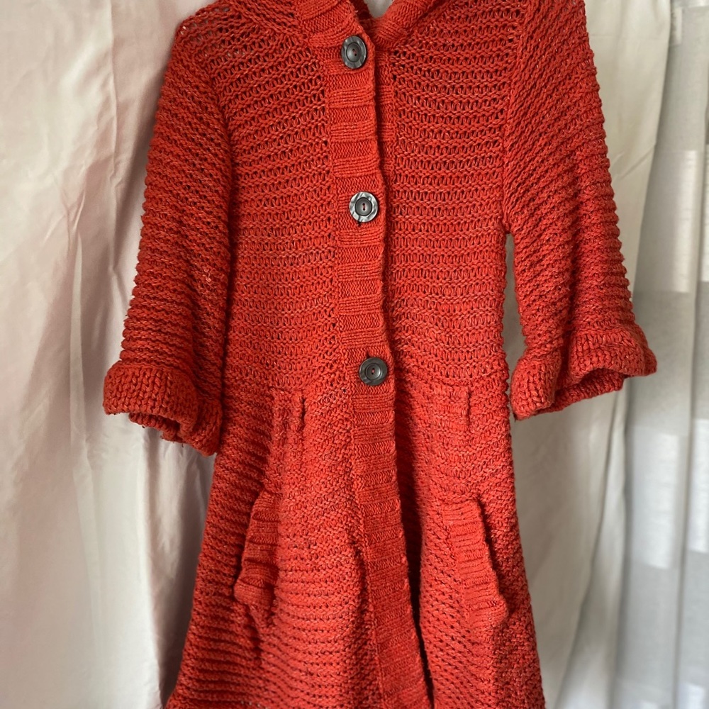 Free People knitted hooded cardigan